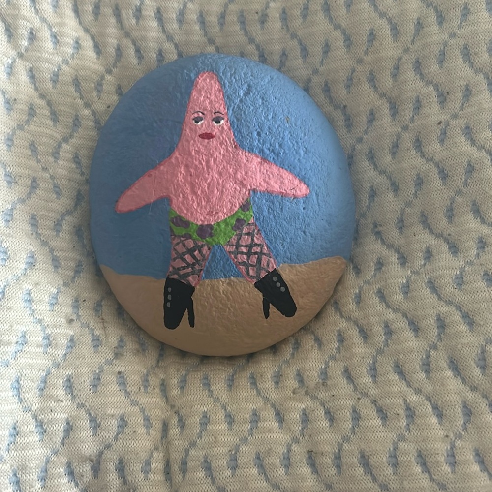 Spongebob SquarePants room decor vintage rock design